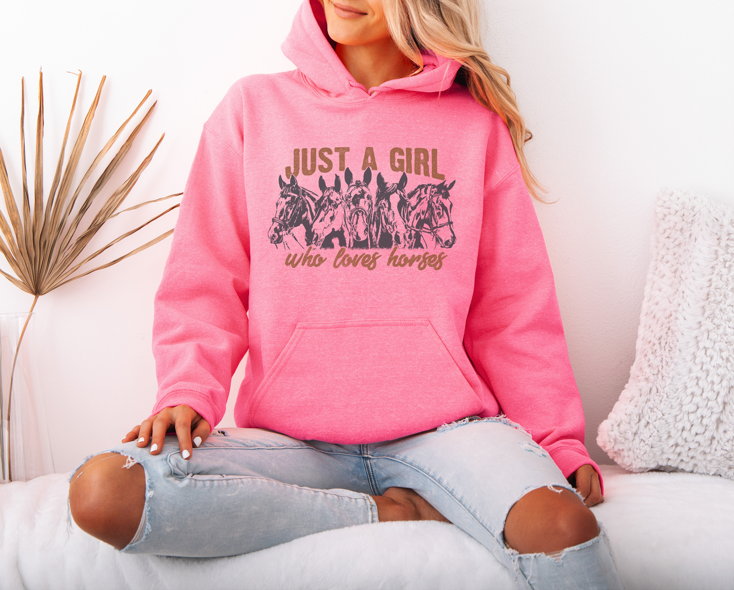 Just a Girl Who Loves Horses Gildan™️ Hoodie