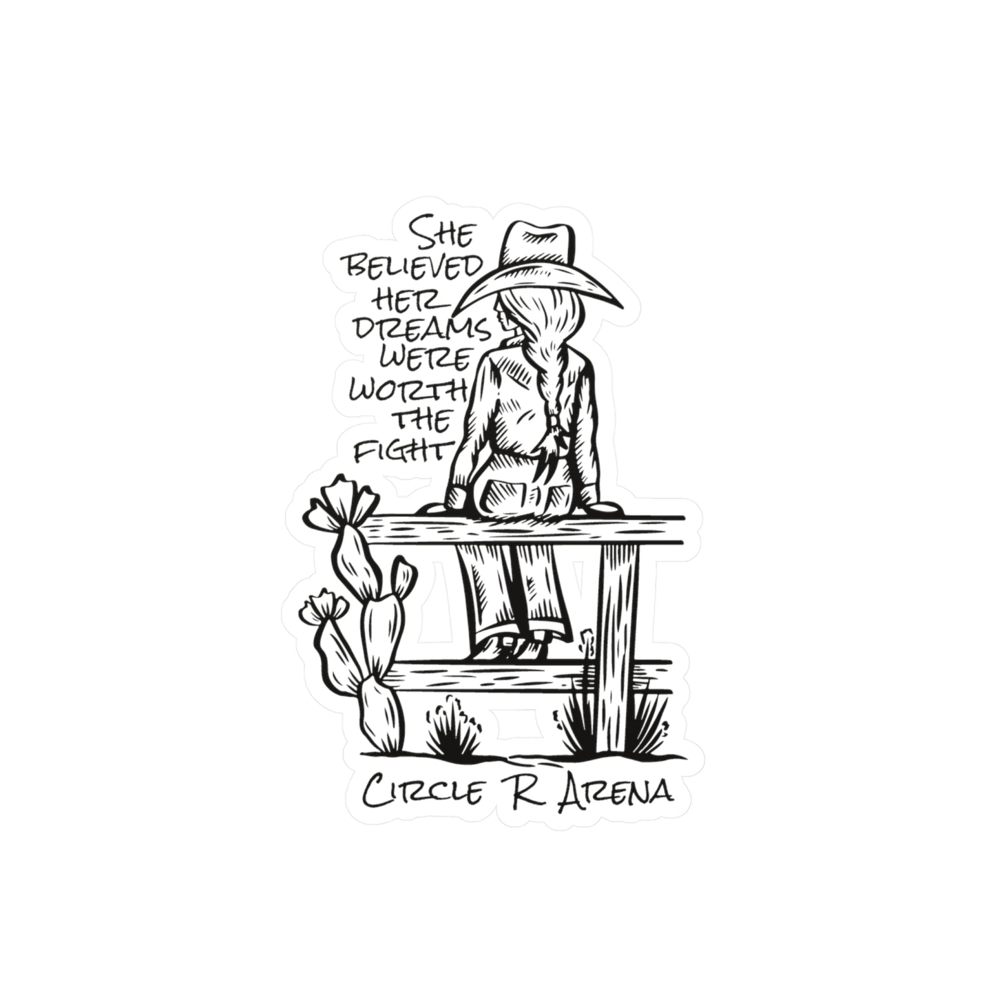 Worth The Fight Vinyl Decal