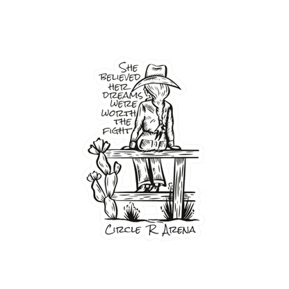 Worth The Fight Vinyl Decal