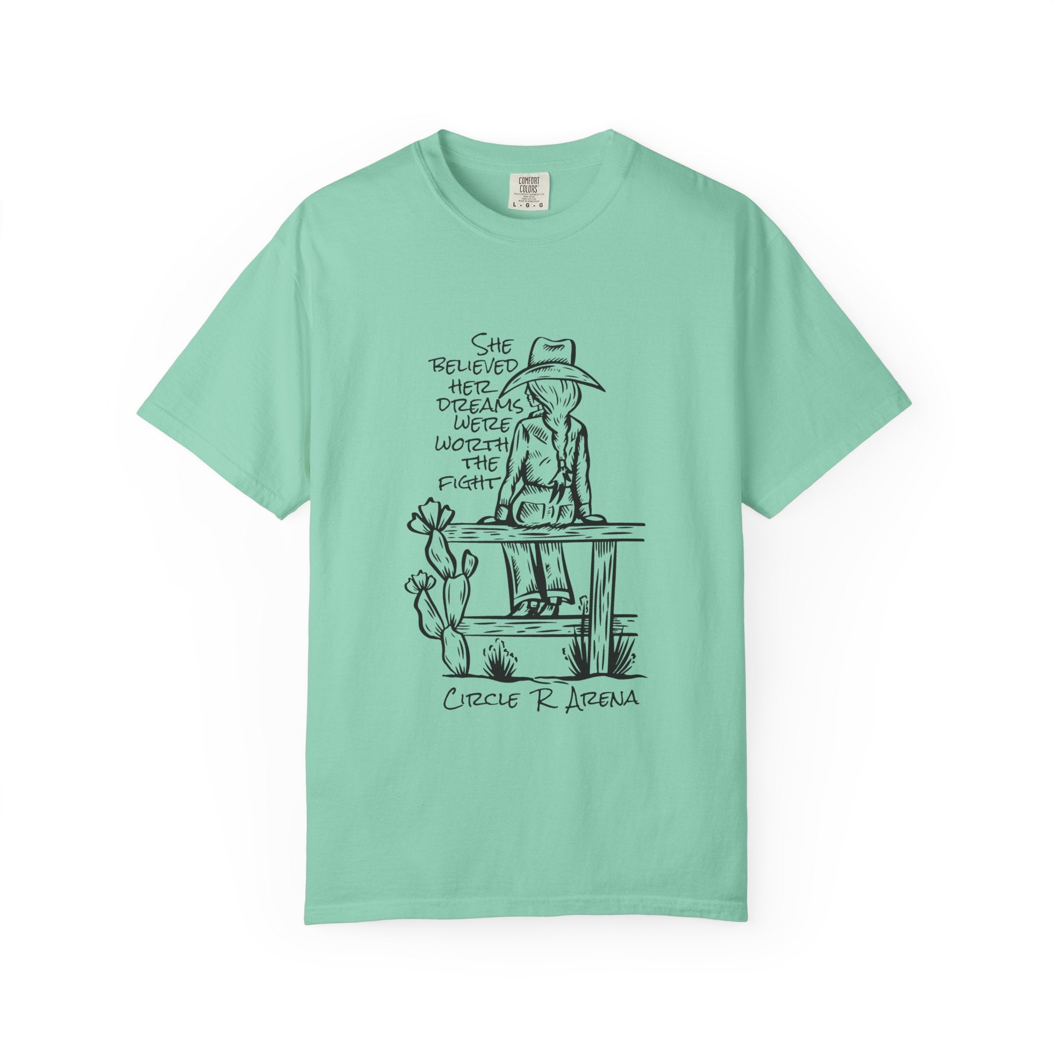 Worth The Fight - Circle R Arena Logo Adult Tee