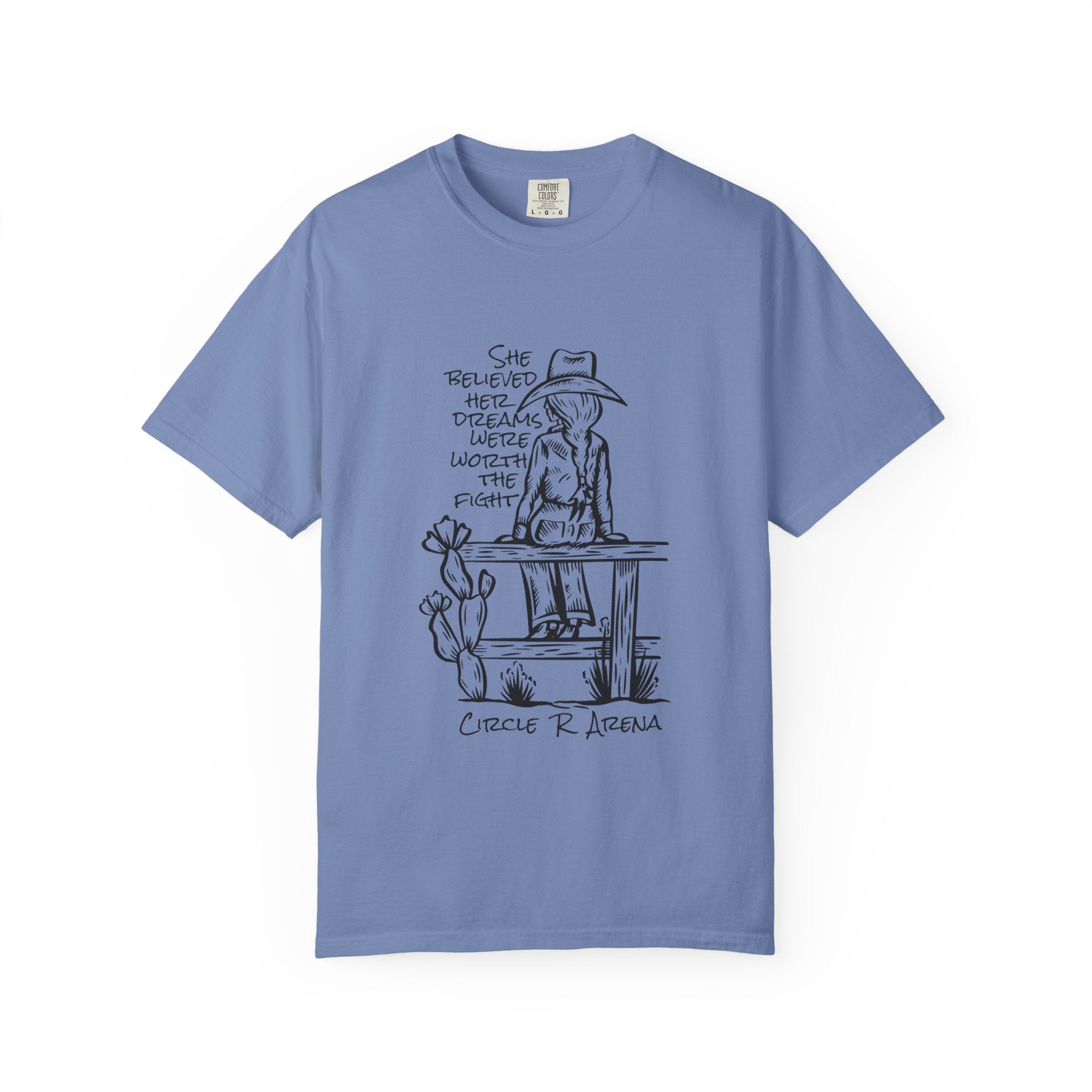 Worth The Fight - Circle R Arena Logo Adult Tee