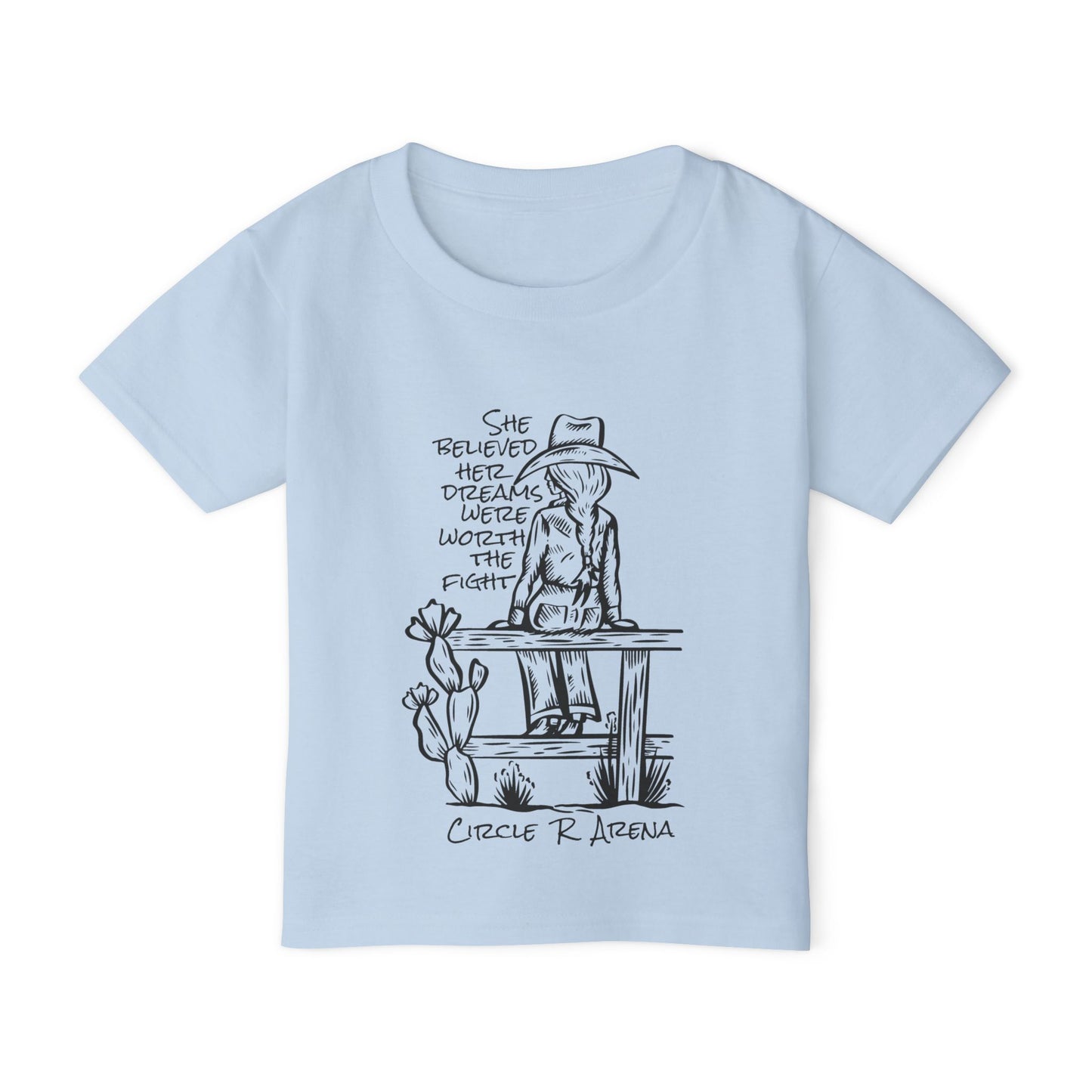 Worth The Fight - Circle R Arena Logo Toddler Tee