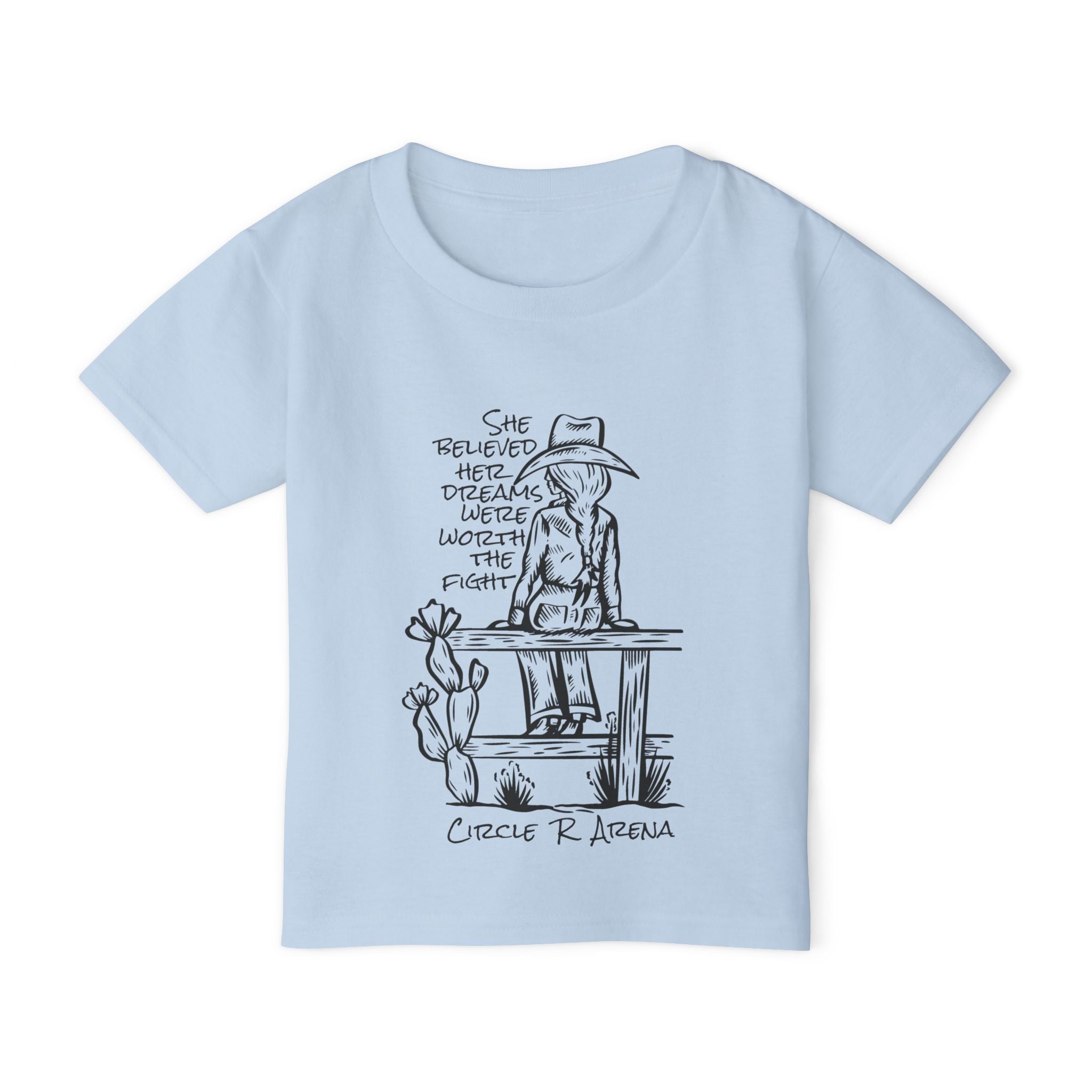 Worth The Fight - Circle R Arena Logo Toddler Tee