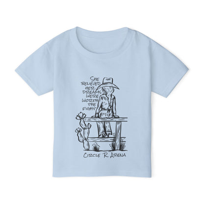 Worth The Fight - Circle R Arena Logo Toddler Tee