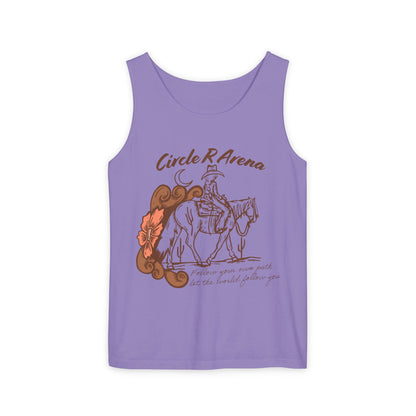 Cowgirl Circle R Arena Unisex Tank Top