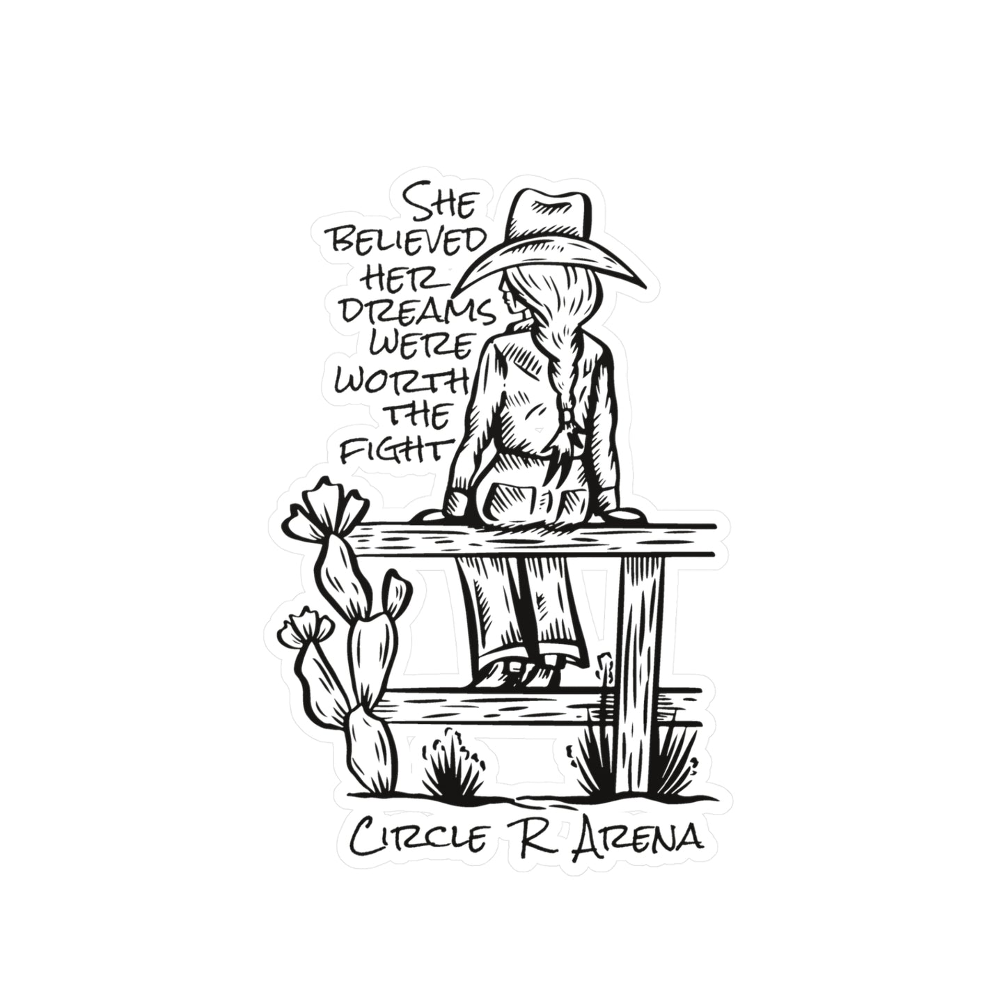 Worth The Fight Vinyl Decal