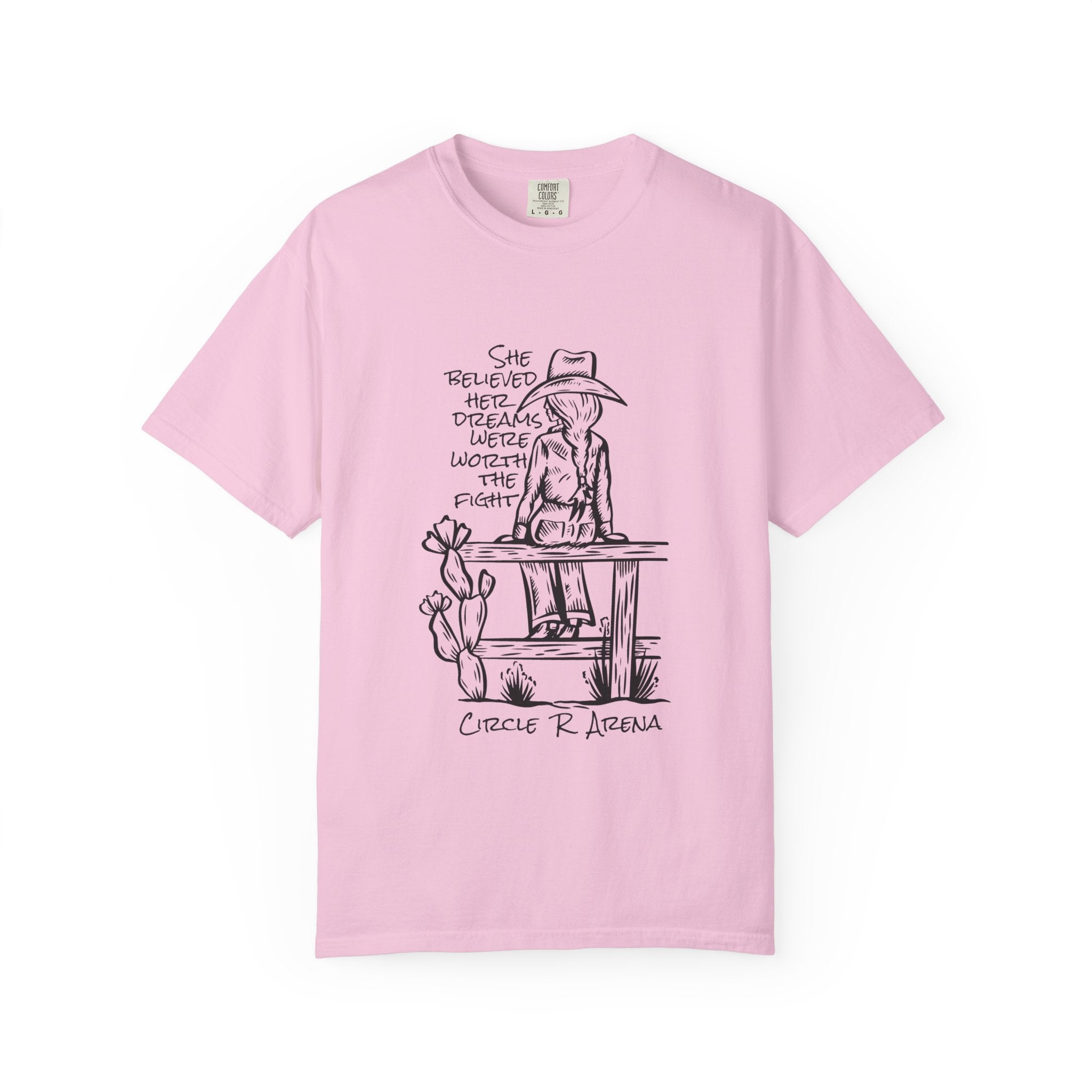 Worth The Fight - Circle R Arena Logo Adult Tee
