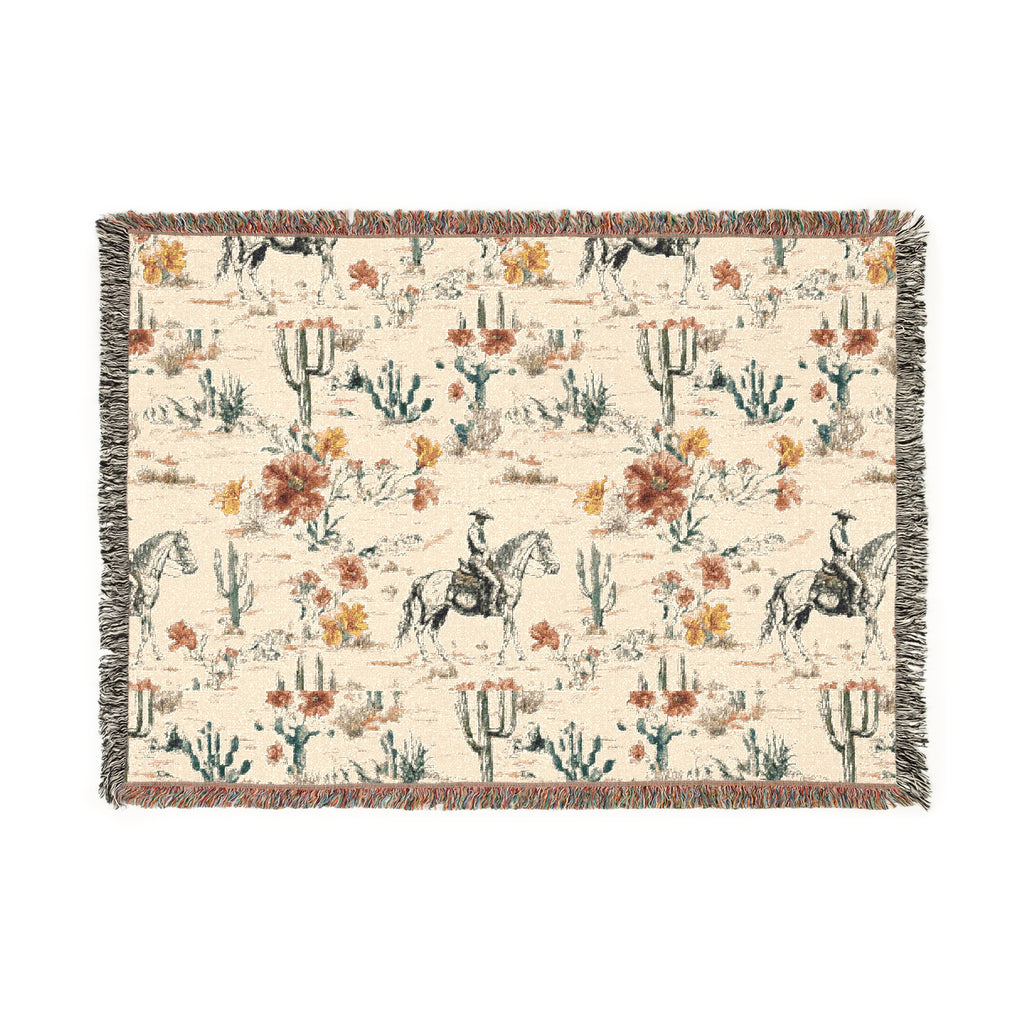 Rustic Western Woven Blanket