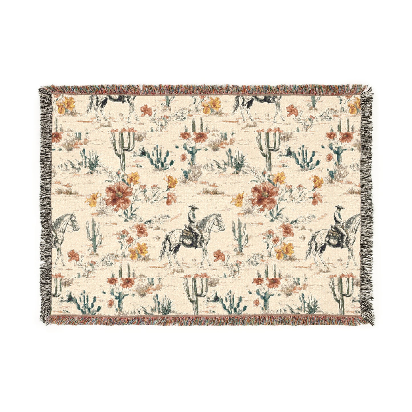 Rustic Western Woven Blanket