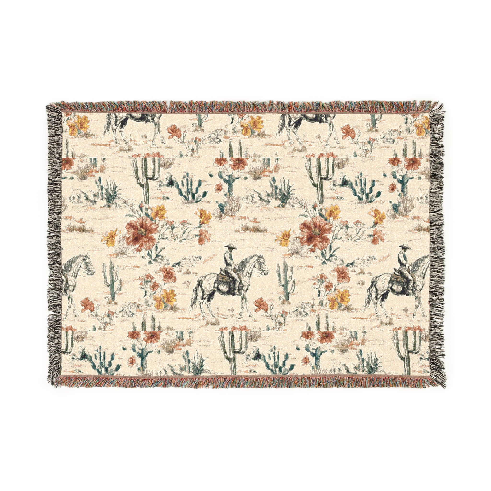 Rustic Western Woven Blanket