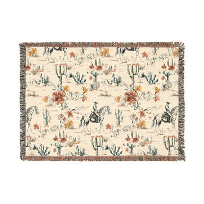 Rustic Western Woven Blanket