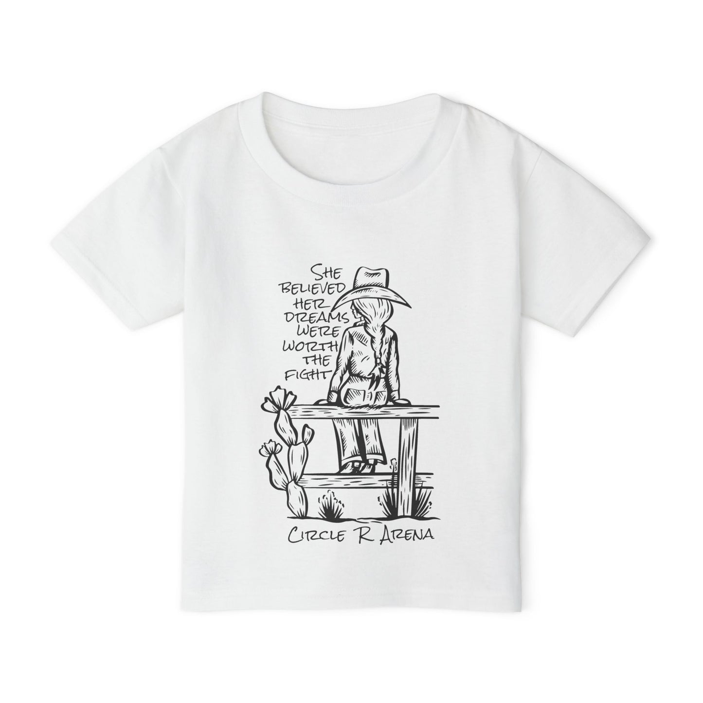 Worth The Fight - Circle R Arena Logo Toddler Tee