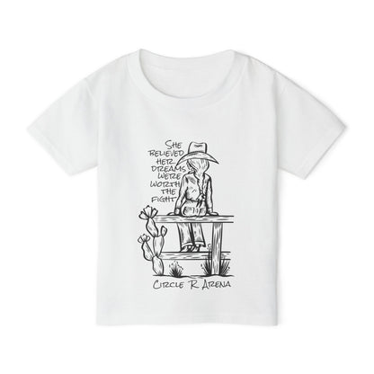 Worth The Fight - Circle R Arena Logo Toddler Tee