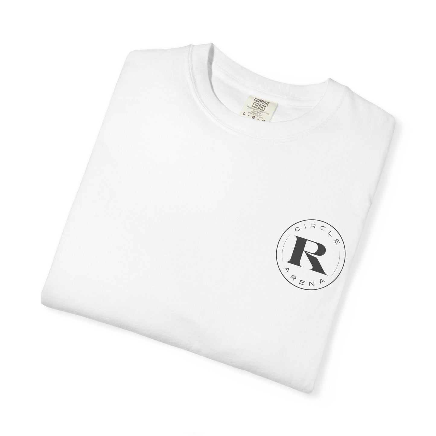 Circle R Arena “I Don’t Know How to TikTok But I Can Saddle a Horse” Graphic Tee – Western Rider T-Shirt with Logo Pocket Design