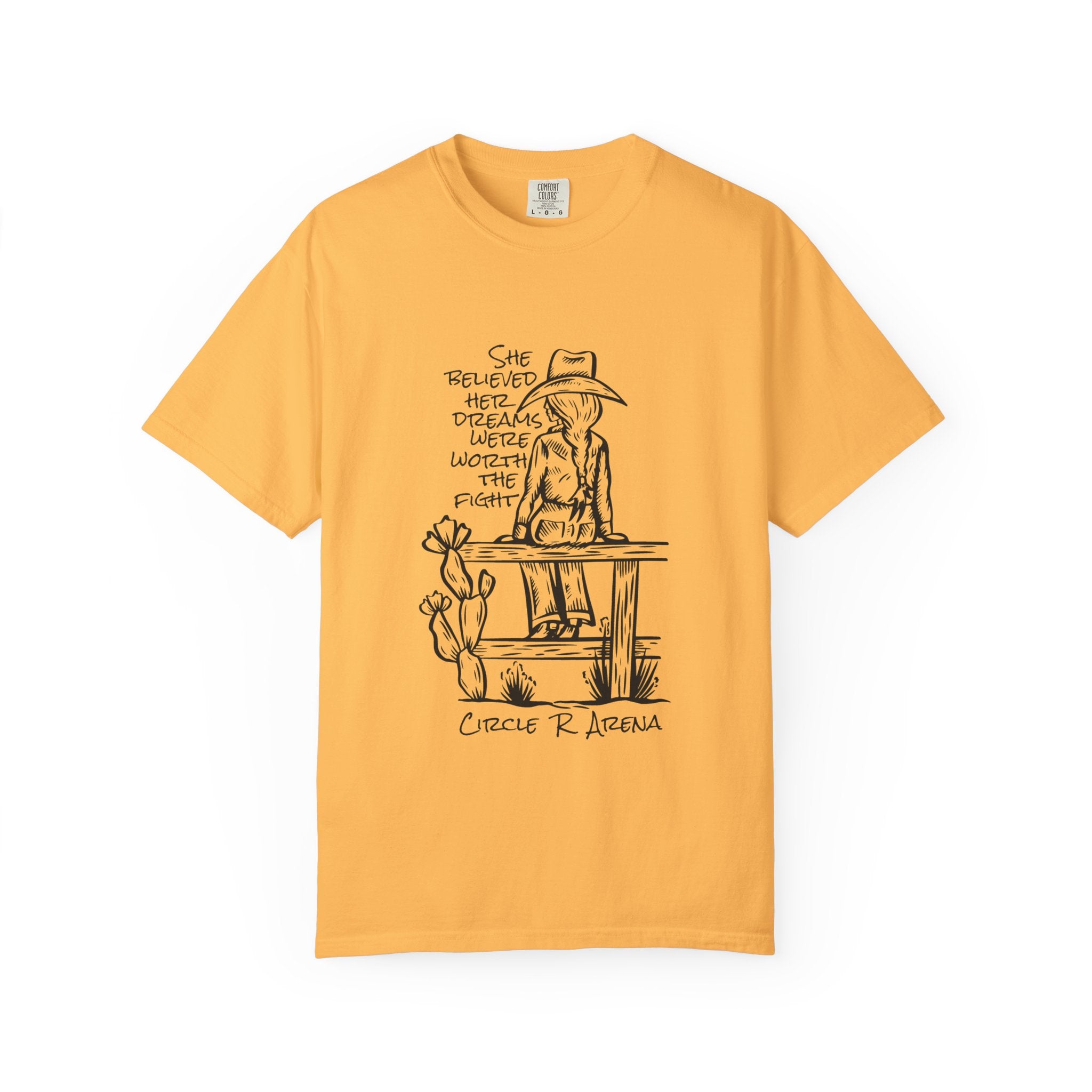 Worth The Fight - Circle R Arena Logo Adult Tee