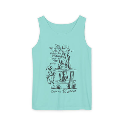 Worth The Fight - Circle R Arena Logo Unisex Tank