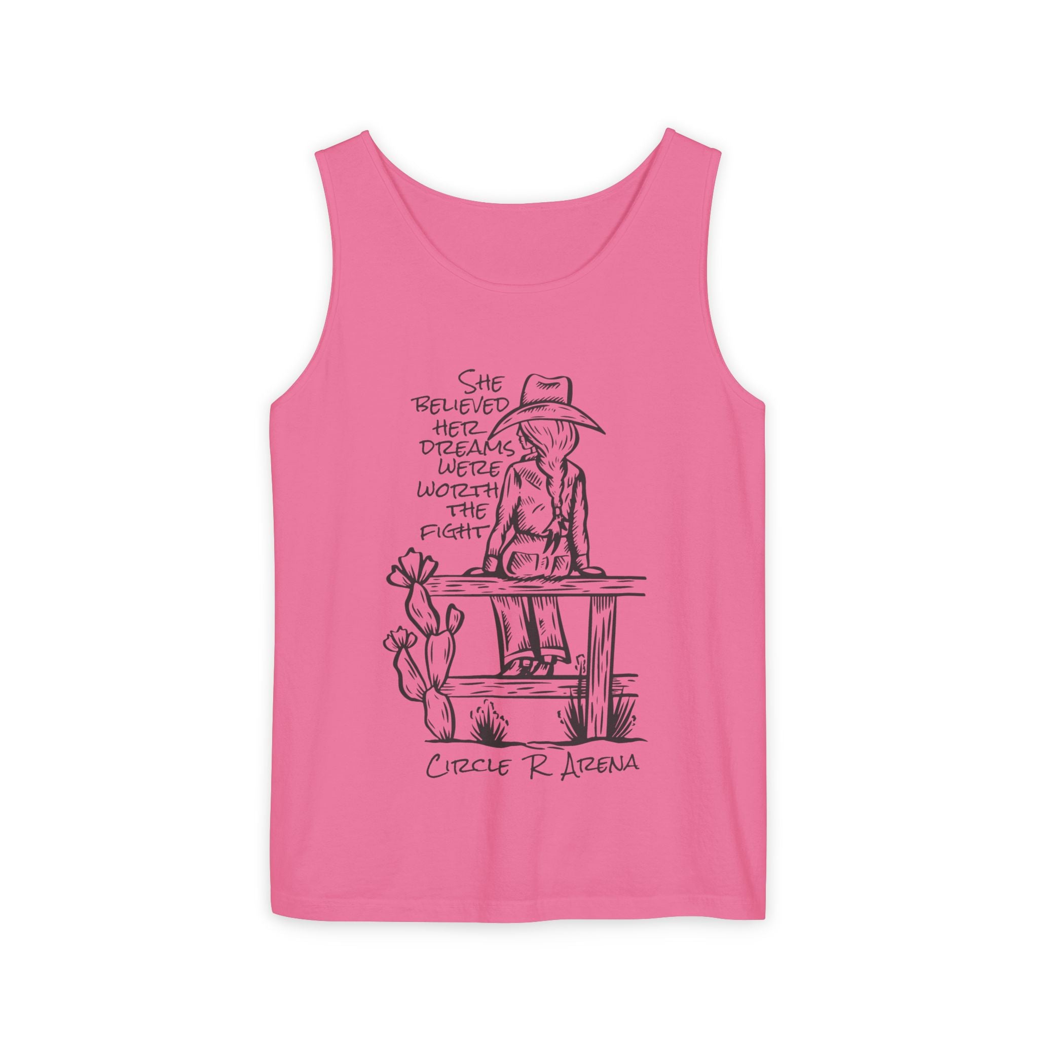 Worth The Fight - Circle R Arena Logo Unisex Tank