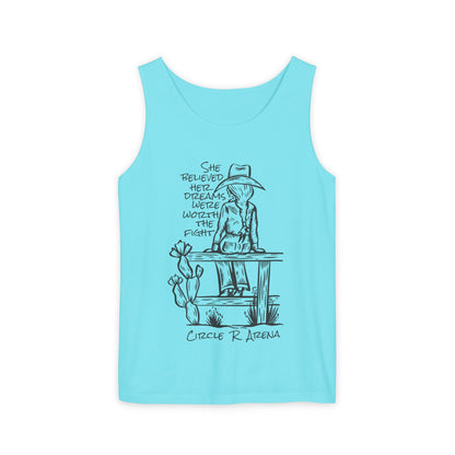 Worth The Fight - Circle R Arena Logo Unisex Tank