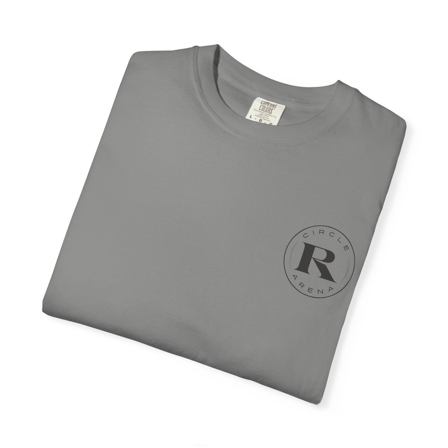 Circle R Arena “I Don’t Know How to TikTok But I Can Saddle a Horse” Graphic Tee – Western Rider T-Shirt with Logo Pocket Design