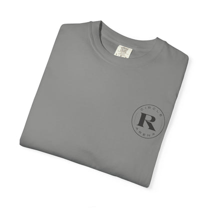 Circle R Arena “I Don’t Know How to TikTok But I Can Saddle a Horse” Graphic Tee – Western Rider T-Shirt with Logo Pocket Design