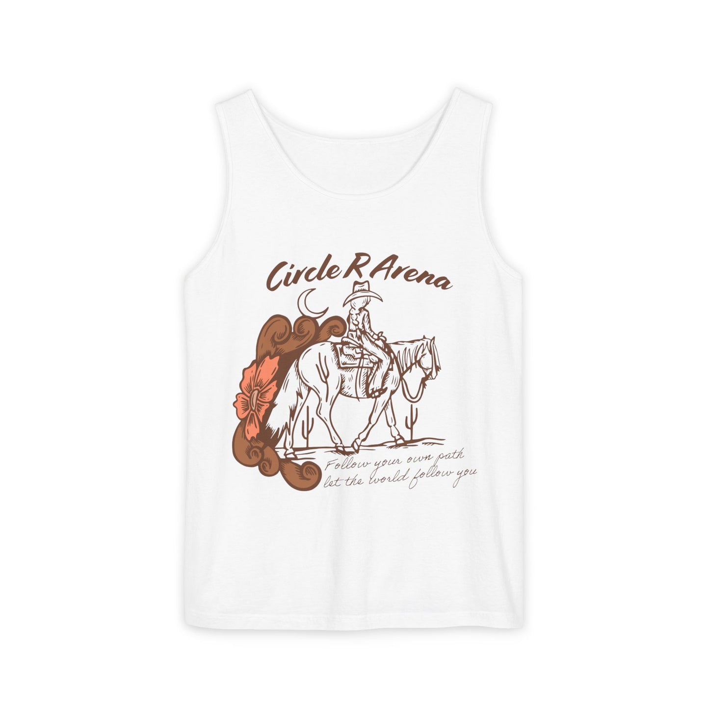 Cowgirl Circle R Arena Unisex Tank Top