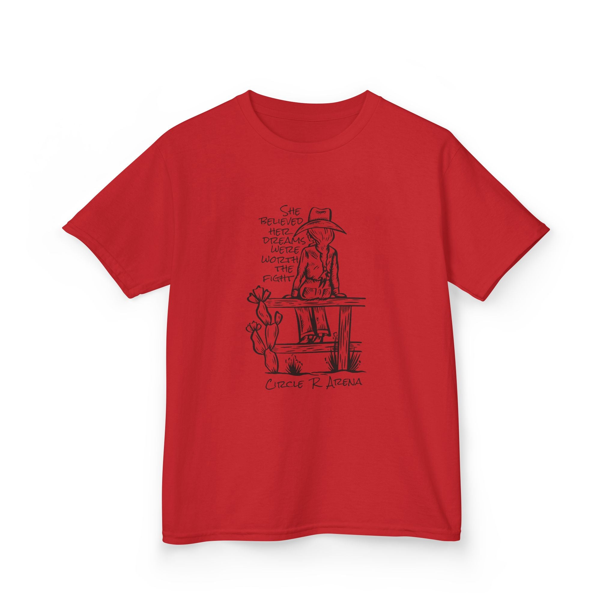 Worth The Fight - Circle R Arena Kids Tee