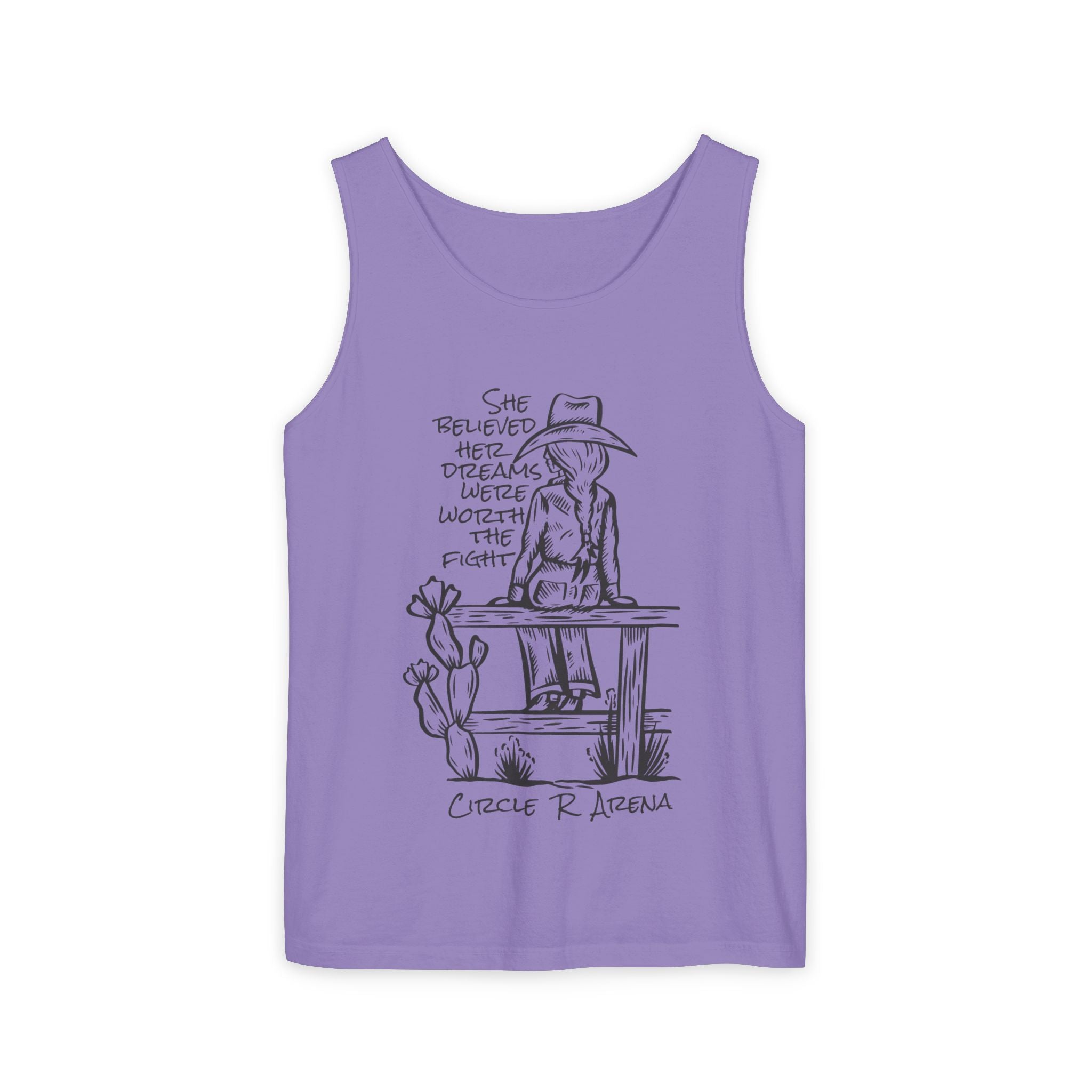 Worth The Fight - Circle R Arena Logo Unisex Tank