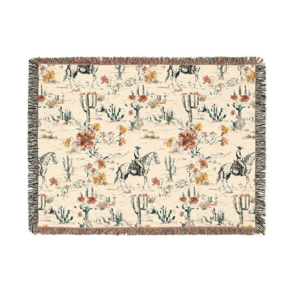 Rustic Western Woven Blanket