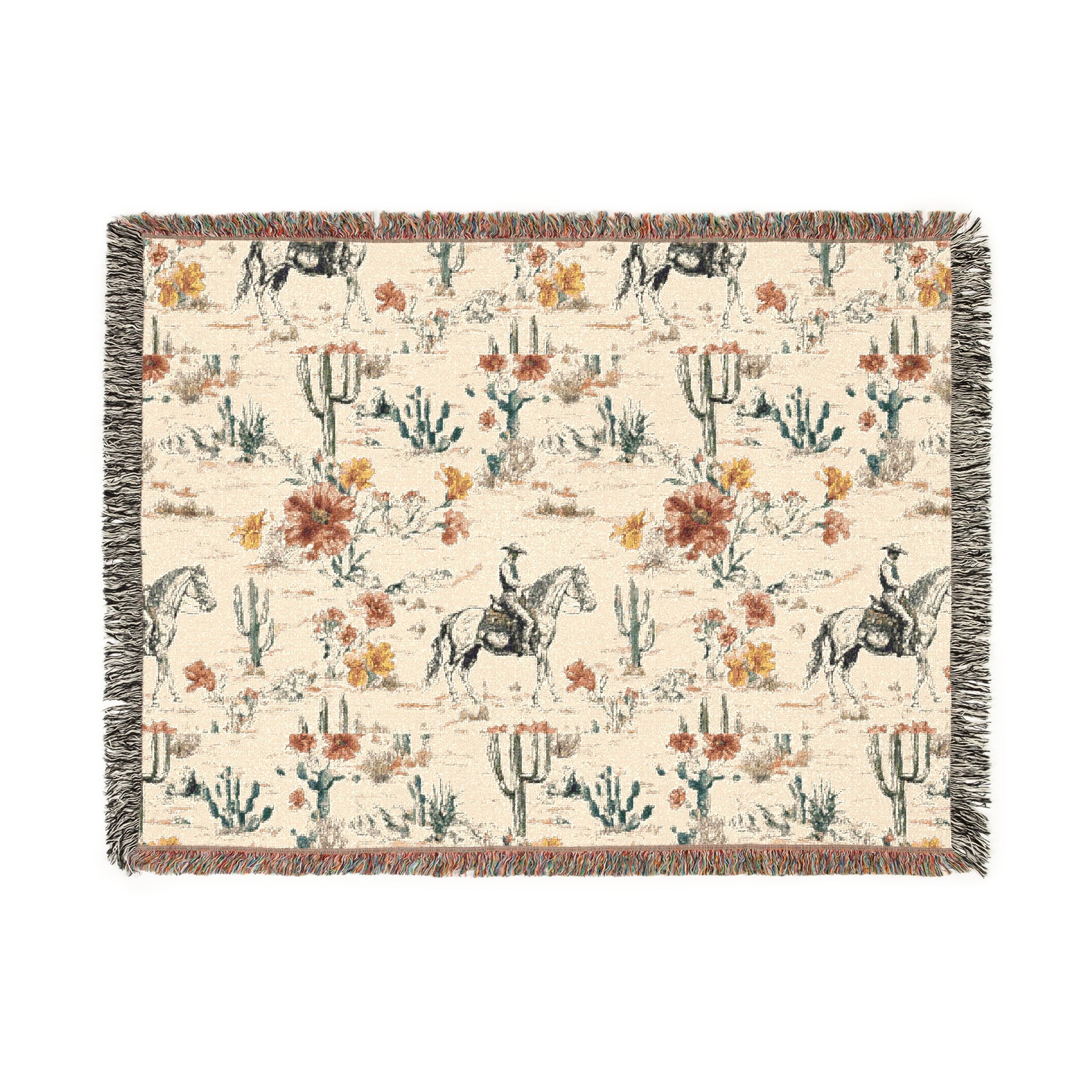 Rustic Western Woven Blanket