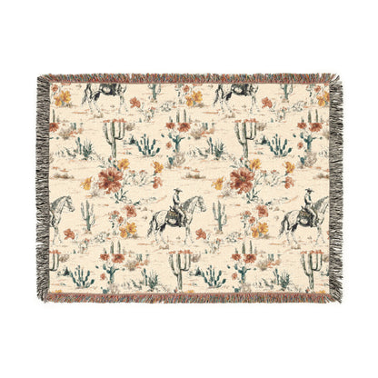 Rustic Western Woven Blanket