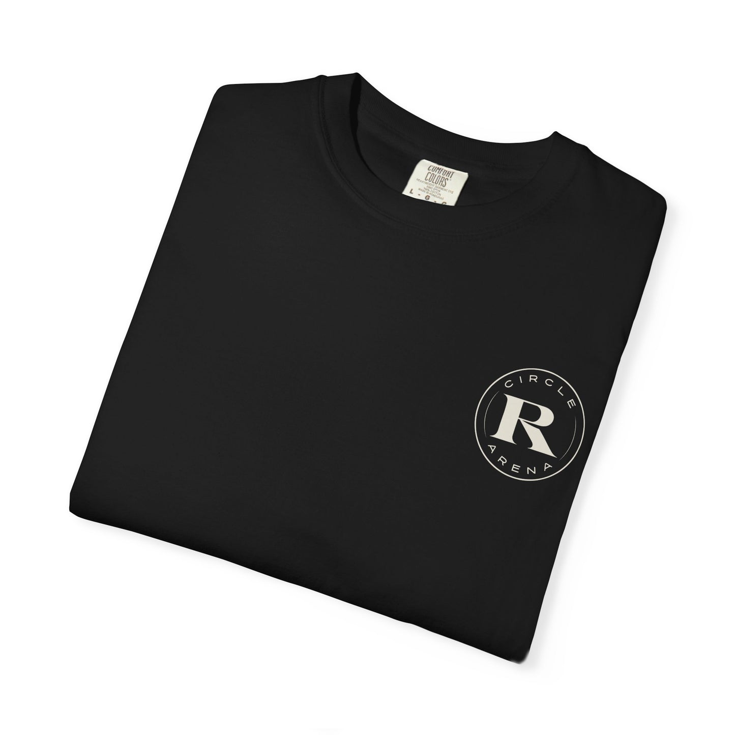 Circle R Arena “I Don’t Know How to TikTok But I Can Saddle a Horse” Graphic Tee – Western Rider T-Shirt with Logo Pocket Design