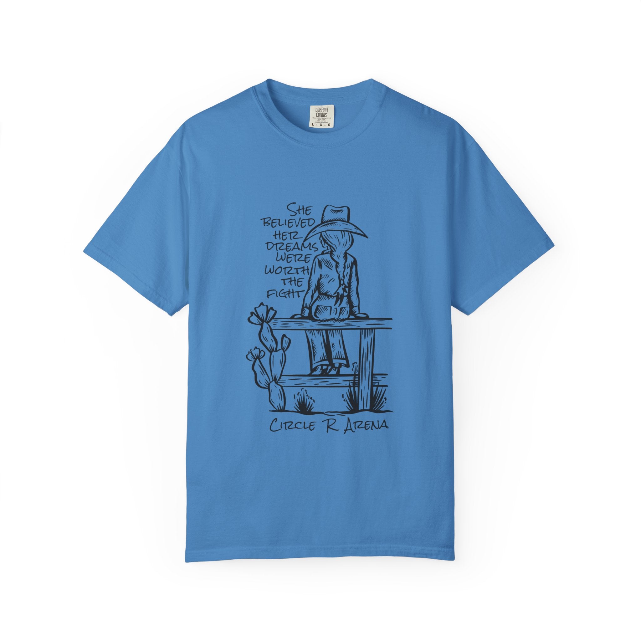 Worth The Fight - Circle R Arena Logo Adult Tee