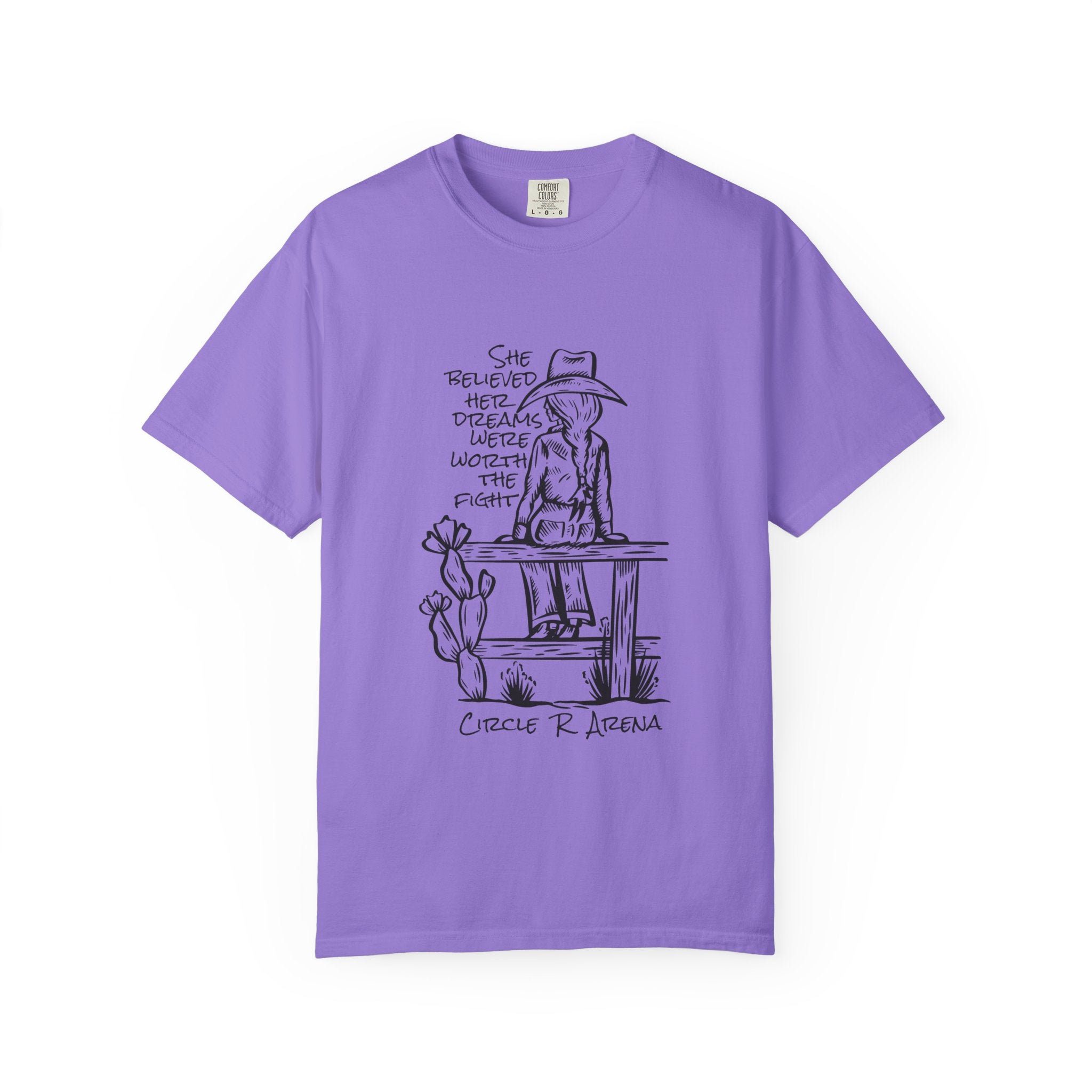 Worth The Fight - Circle R Arena Logo Adult Tee