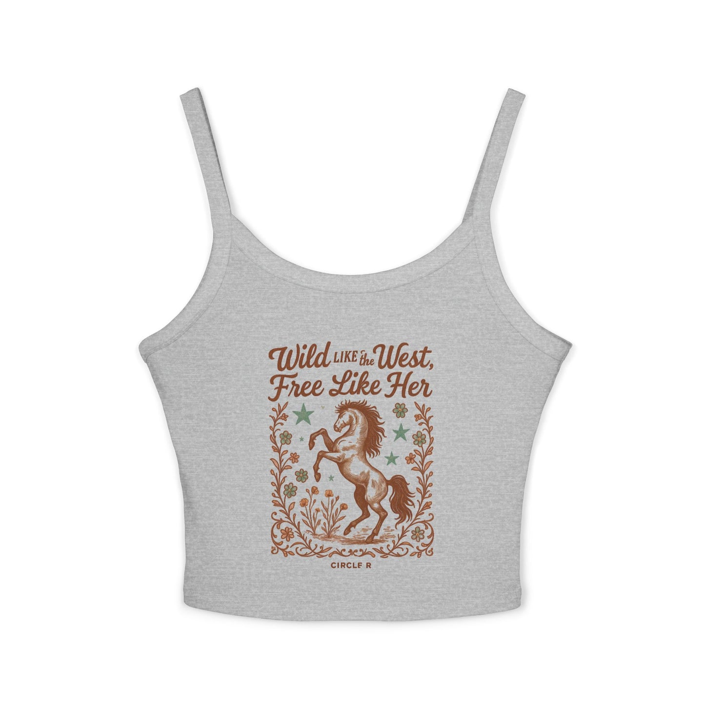 Wild Like The West Women's Crop Tank Top