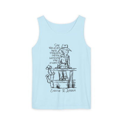 Worth The Fight - Circle R Arena Logo Unisex Tank