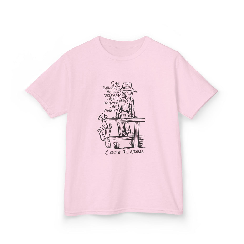 Worth The Fight - Circle R Arena Kids Tee