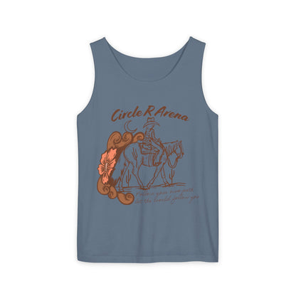 Cowgirl Circle R Arena Unisex Tank Top