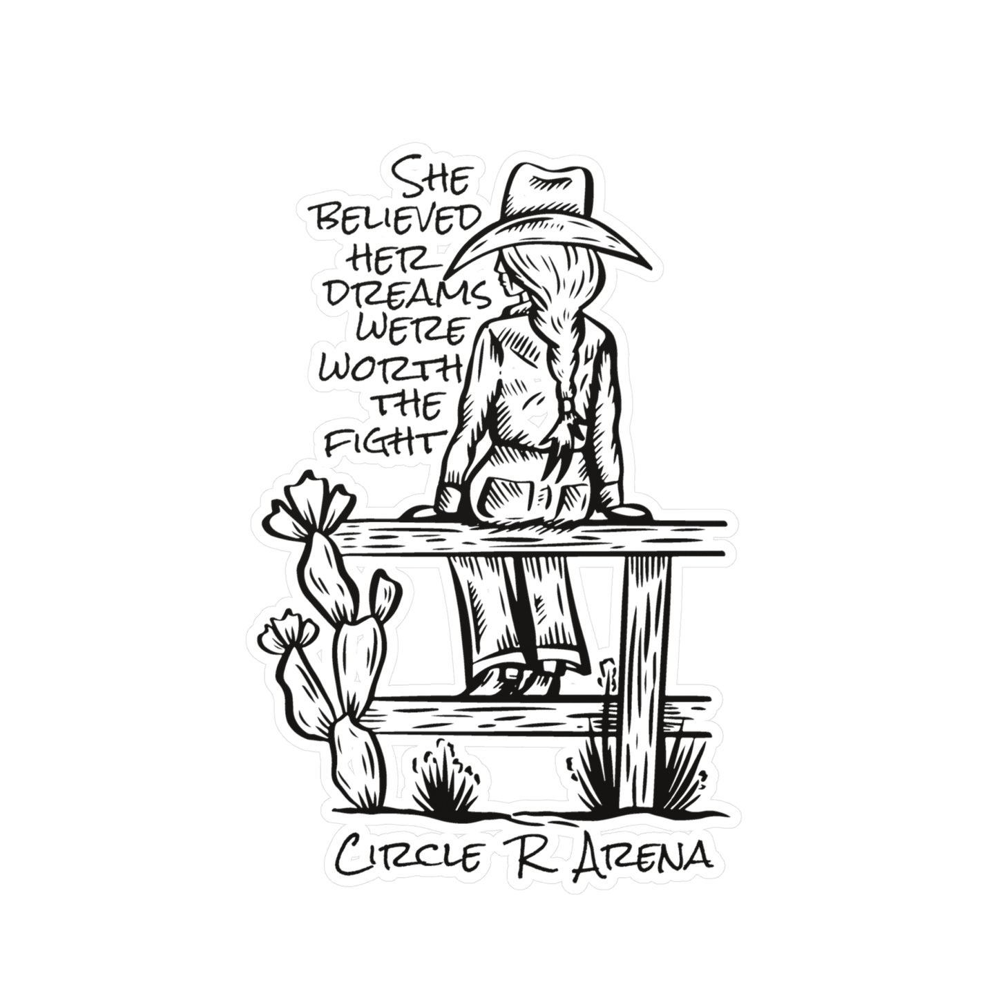 Worth The Fight Vinyl Decal