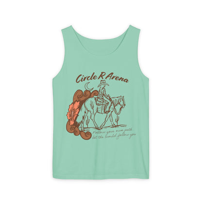 Cowgirl Circle R Arena Unisex Tank Top