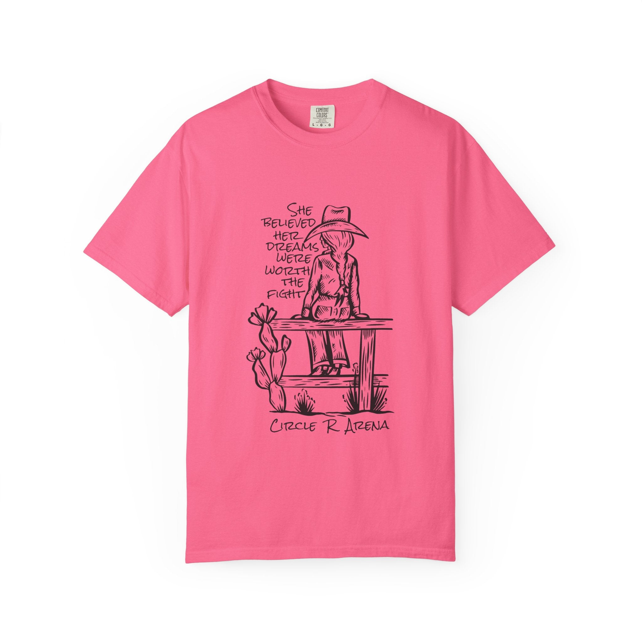 Worth The Fight - Circle R Arena Logo Adult Tee