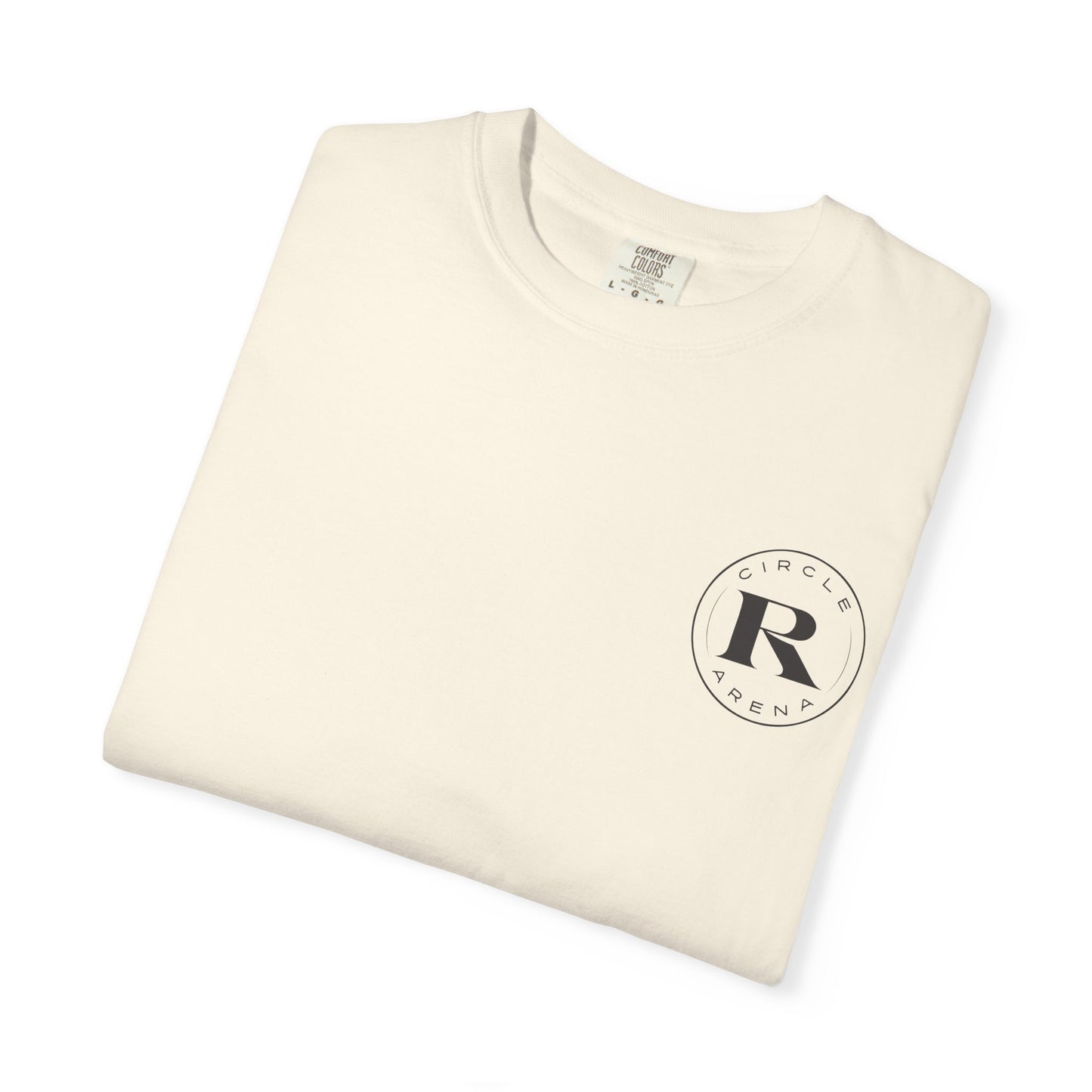 Circle R Arena “I Don’t Know How to TikTok But I Can Saddle a Horse” Graphic Tee – Western Rider T-Shirt with Logo Pocket Design