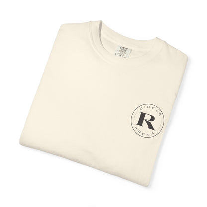 Circle R Arena “I Don’t Know How to TikTok But I Can Saddle a Horse” Graphic Tee – Western Rider T-Shirt with Logo Pocket Design