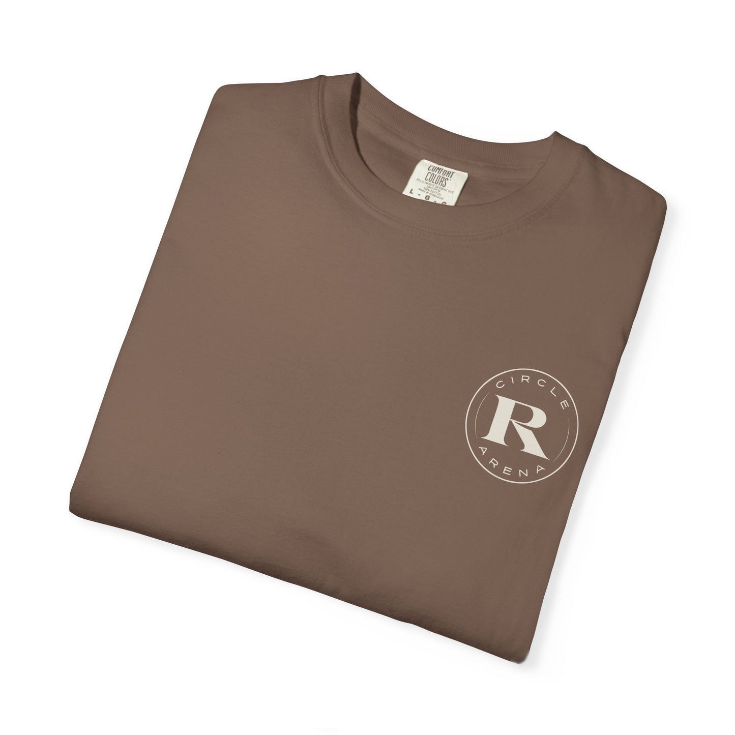 Circle R Arena “I Don’t Know How to TikTok But I Can Saddle a Horse” Graphic Tee – Western Rider T-Shirt with Logo Pocket Design