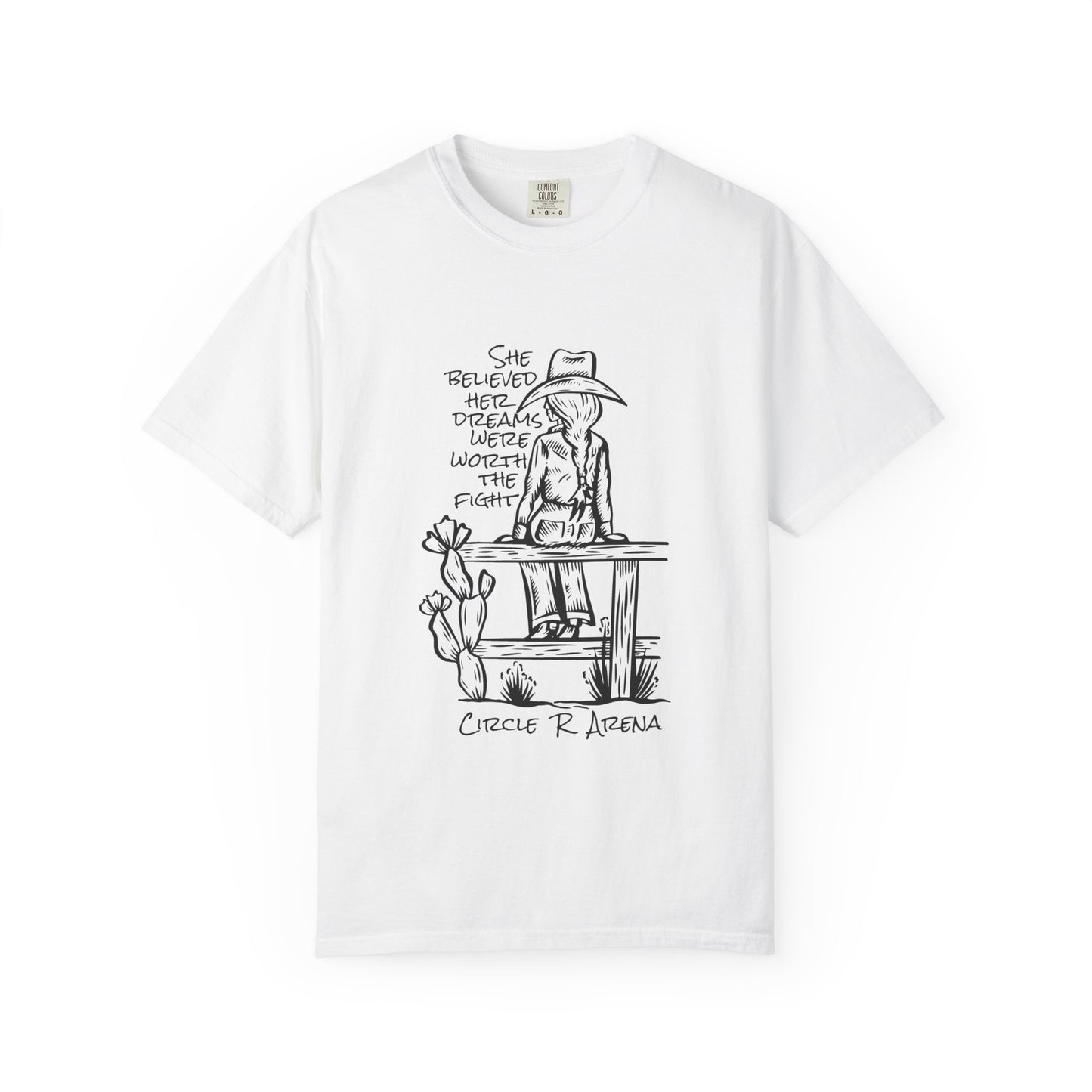 Worth The Fight - Circle R Arena Logo Adult Tee