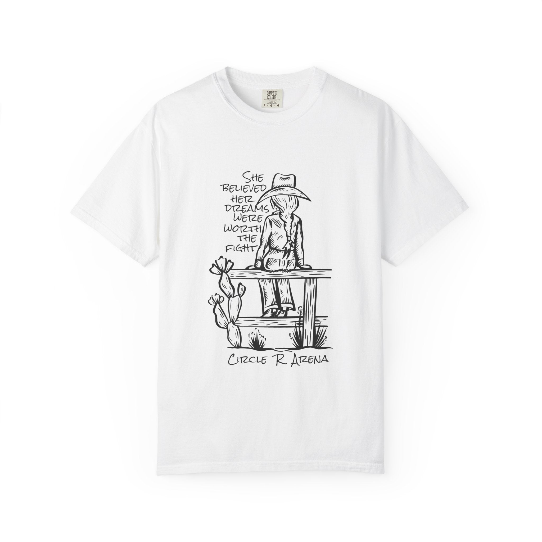 Worth The Fight - Circle R Arena Logo Adult Tee