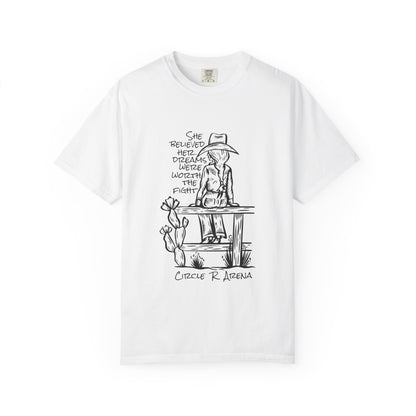 Worth The Fight - Circle R Arena Logo Adult Tee