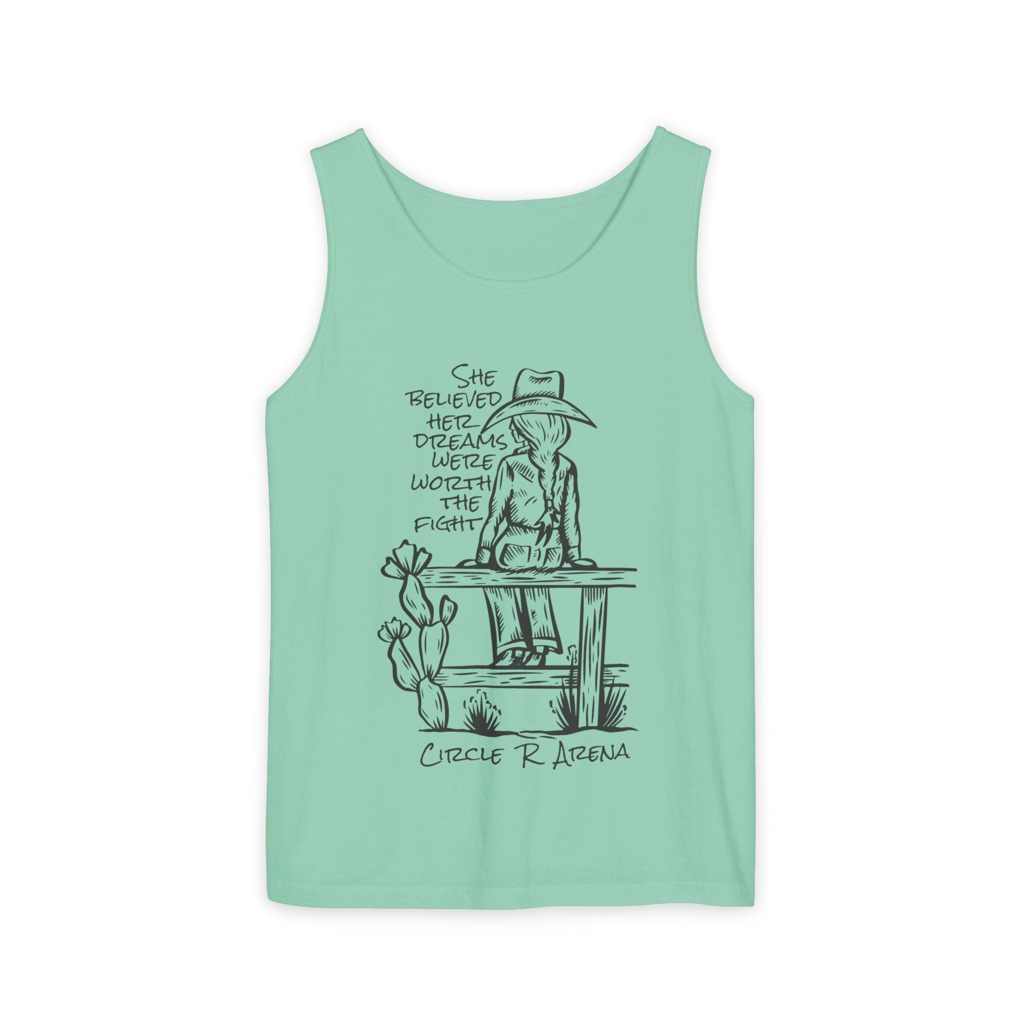 Worth The Fight - Circle R Arena Logo Unisex Tank