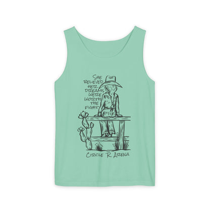 Worth The Fight - Circle R Arena Logo Unisex Tank