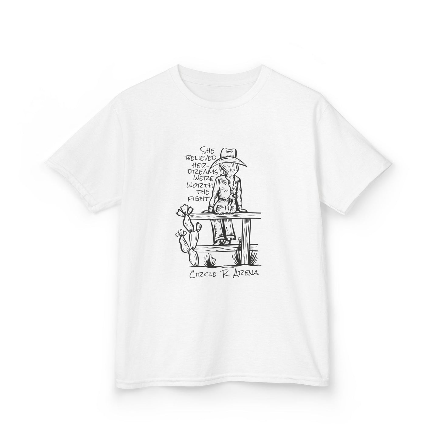 Worth The Fight - Circle R Arena Kids Tee