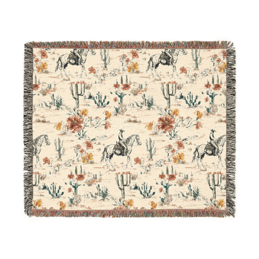 Rustic Western Woven Blanket